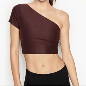 NWT victoria's secret one shoulder crop top sz Medium